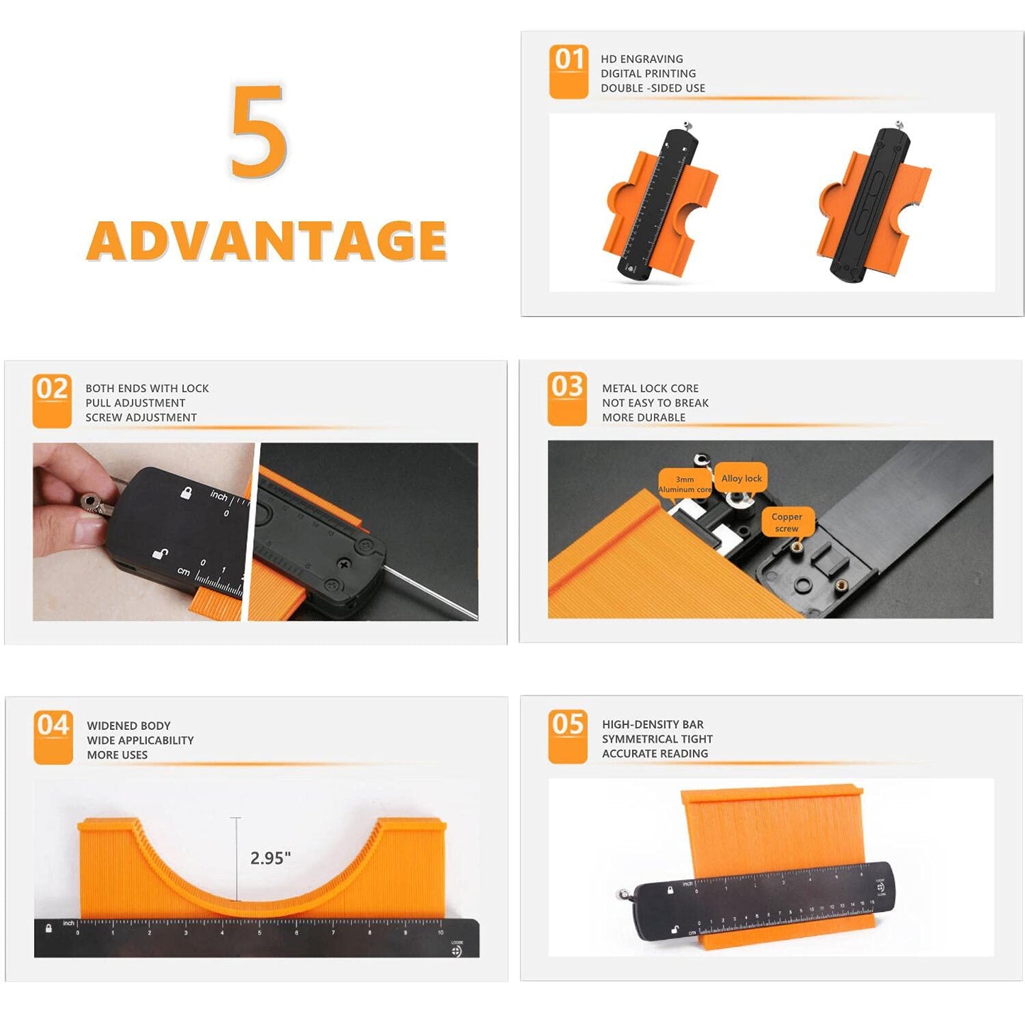 276 - 10 INCH PLASTICS CONTOUR GAUGE TOOLS