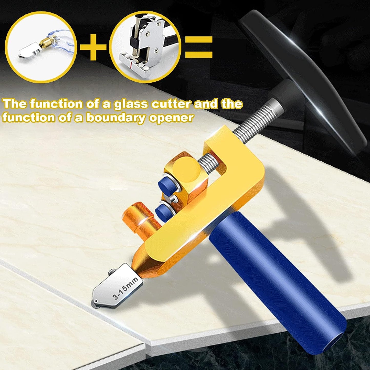 216 - 2 IN 1 MANUAL GLASS & TILE CUTTER