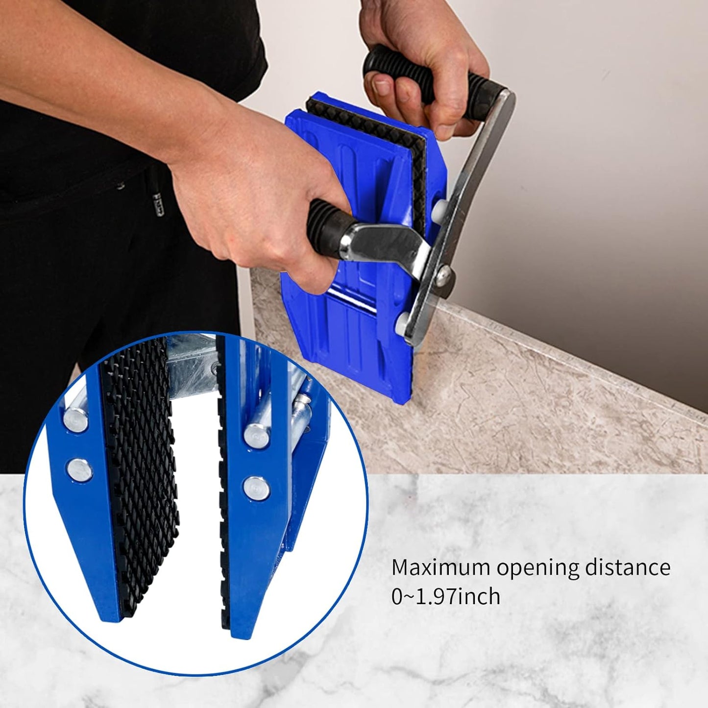 234 - DOUBLE HANDED GRANITE STONE CARRYING CLAMP