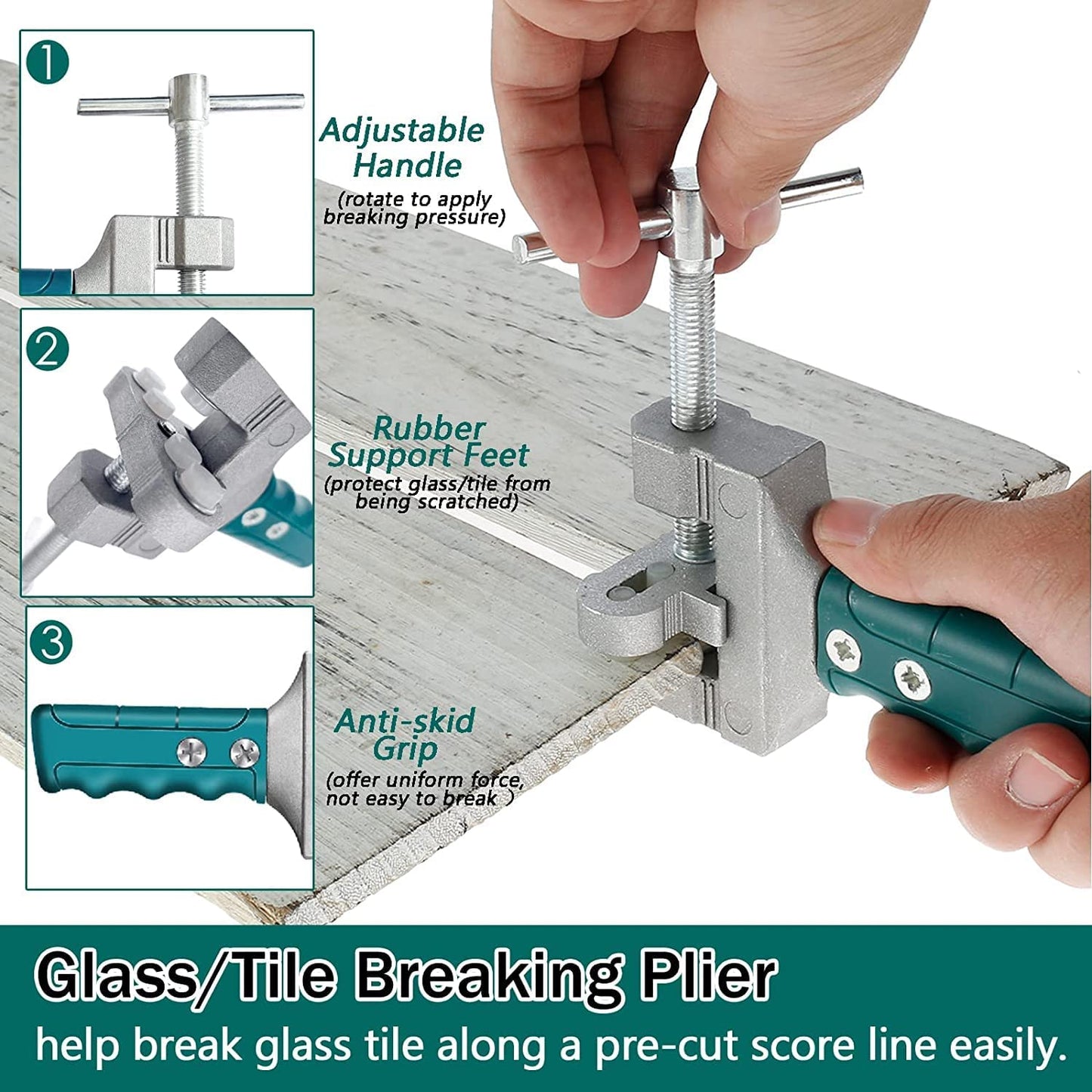 205 - 2 IN 1 MANUAL GLASS & TILE CUTTER SET