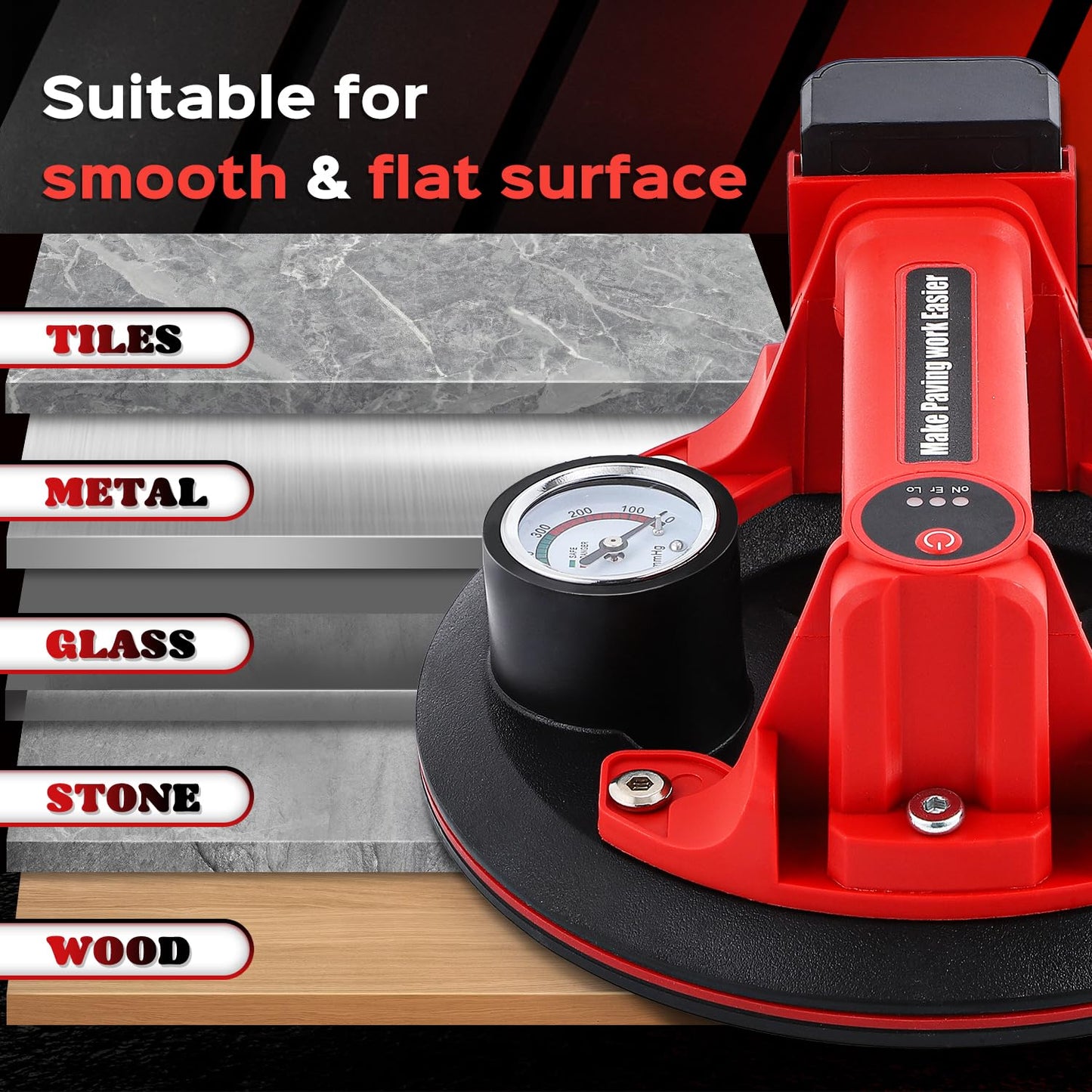 232 - ELECTRIC VACCUME SUCTION CUP WITH PRESSURE GUAGE INDICATOR