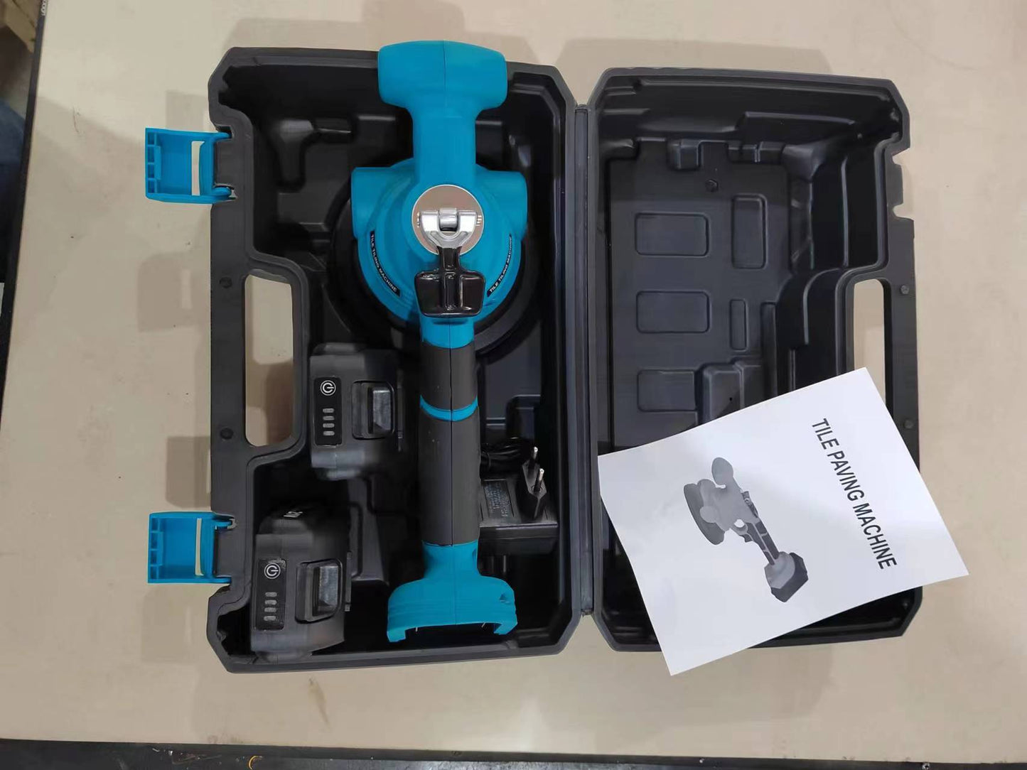219 - 21 VOLT TILEVIBRATER MACHINE WITH 2 BATTERY