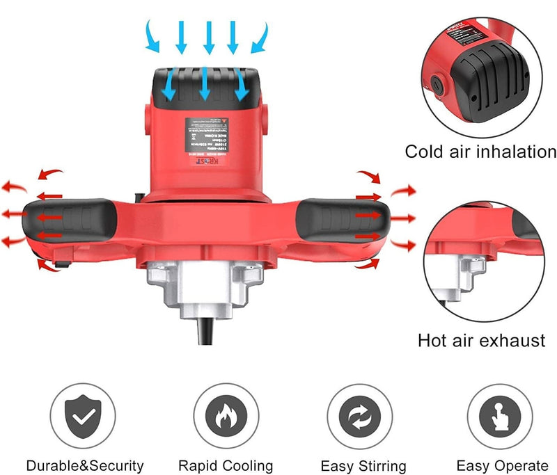 208 - 1800WATT ELECTRIC VARIABLE SPEED MIXING PUTTY MACHINE
