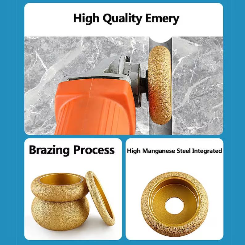 132 - 20MM ROMAN BRAZED DIAMOND GRINDING WHEEL
