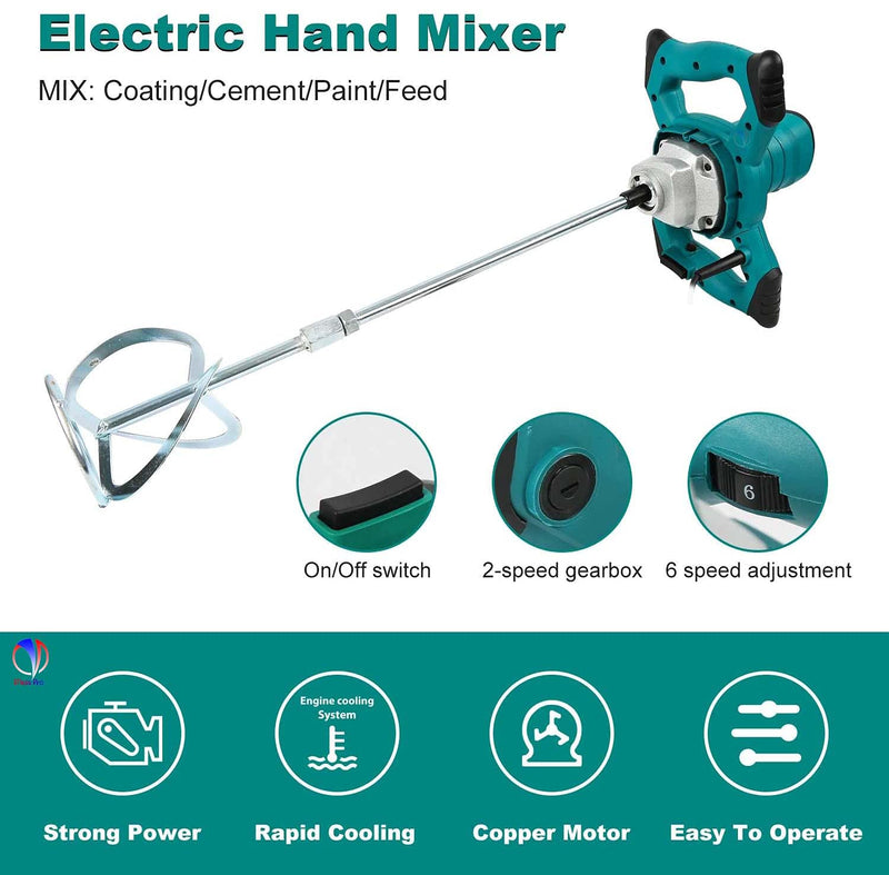 208 - 1800WATT ELECTRIC VARIABLE SPEED MIXING PUTTY MACHINE