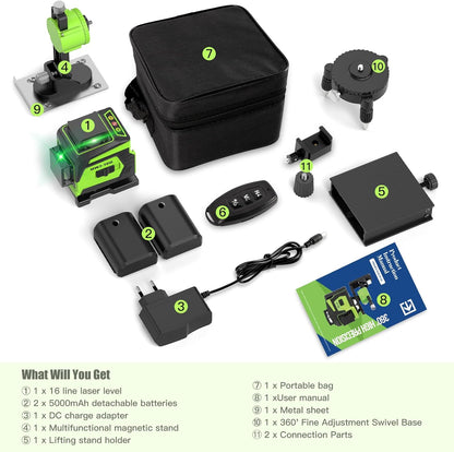 3 - 360 DEGREE 16 LINE LASER LINE MACHINE