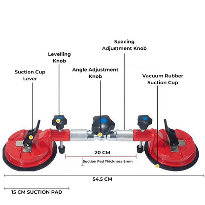 238 - 90 - 270 - DEGREE ADJUSTABLE PORTABLE SUCTION CUP