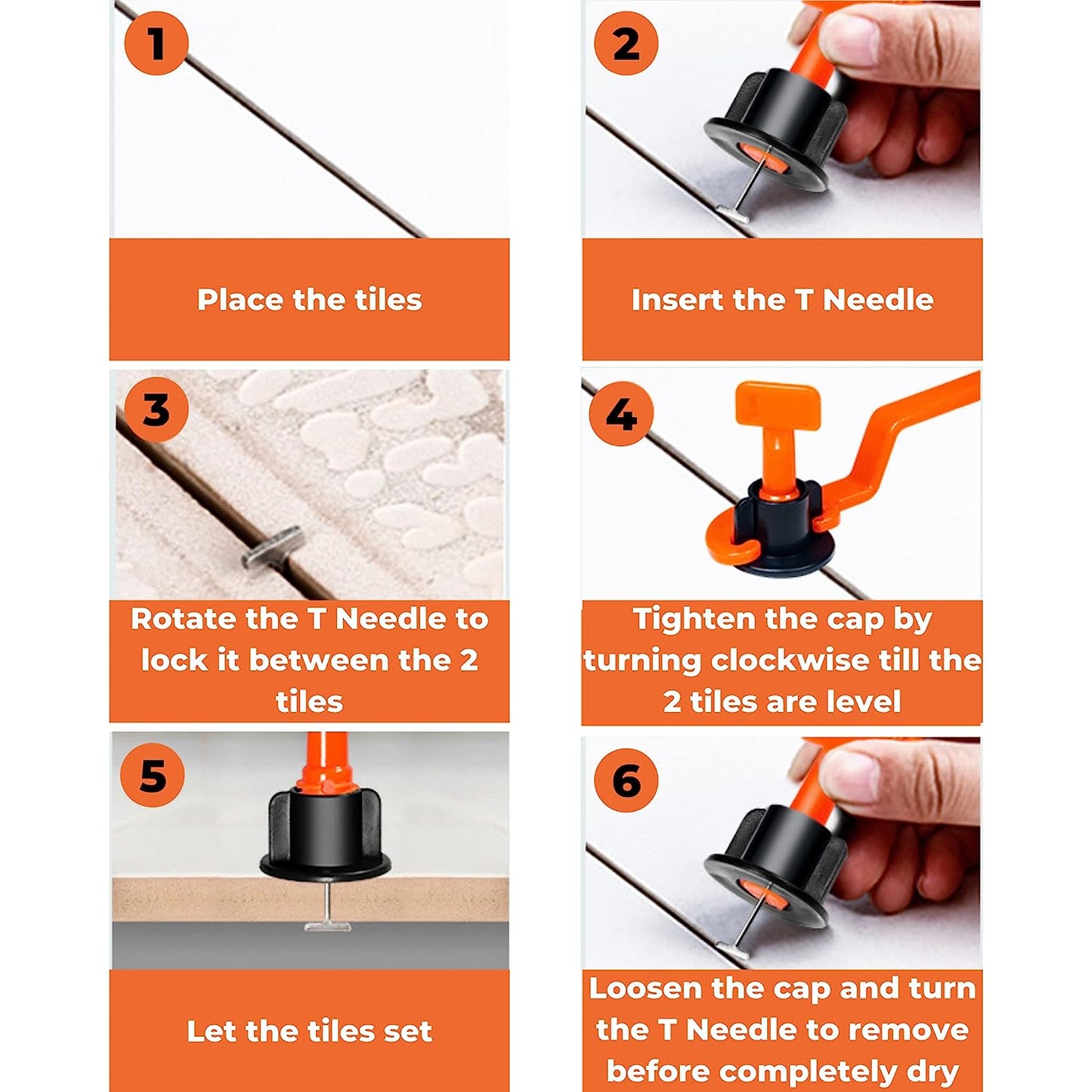 64 - GOOD TILE LEVELING TOOL KIT