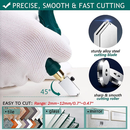 205 - 2 IN 1 MANUAL GLASS & TILE CUTTER SET