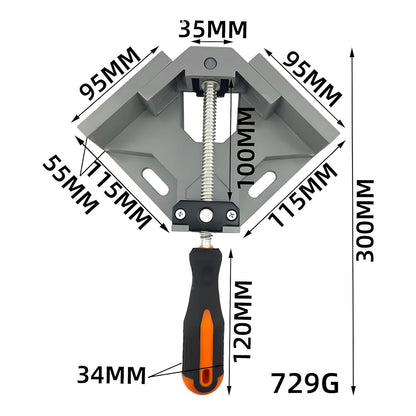 230 - 90 DEGREE COURNER CLAMP SINGLE HEAD