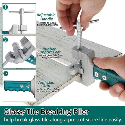 205 - 2 IN 1 MANUAL GLASS & TILE CUTTER SET