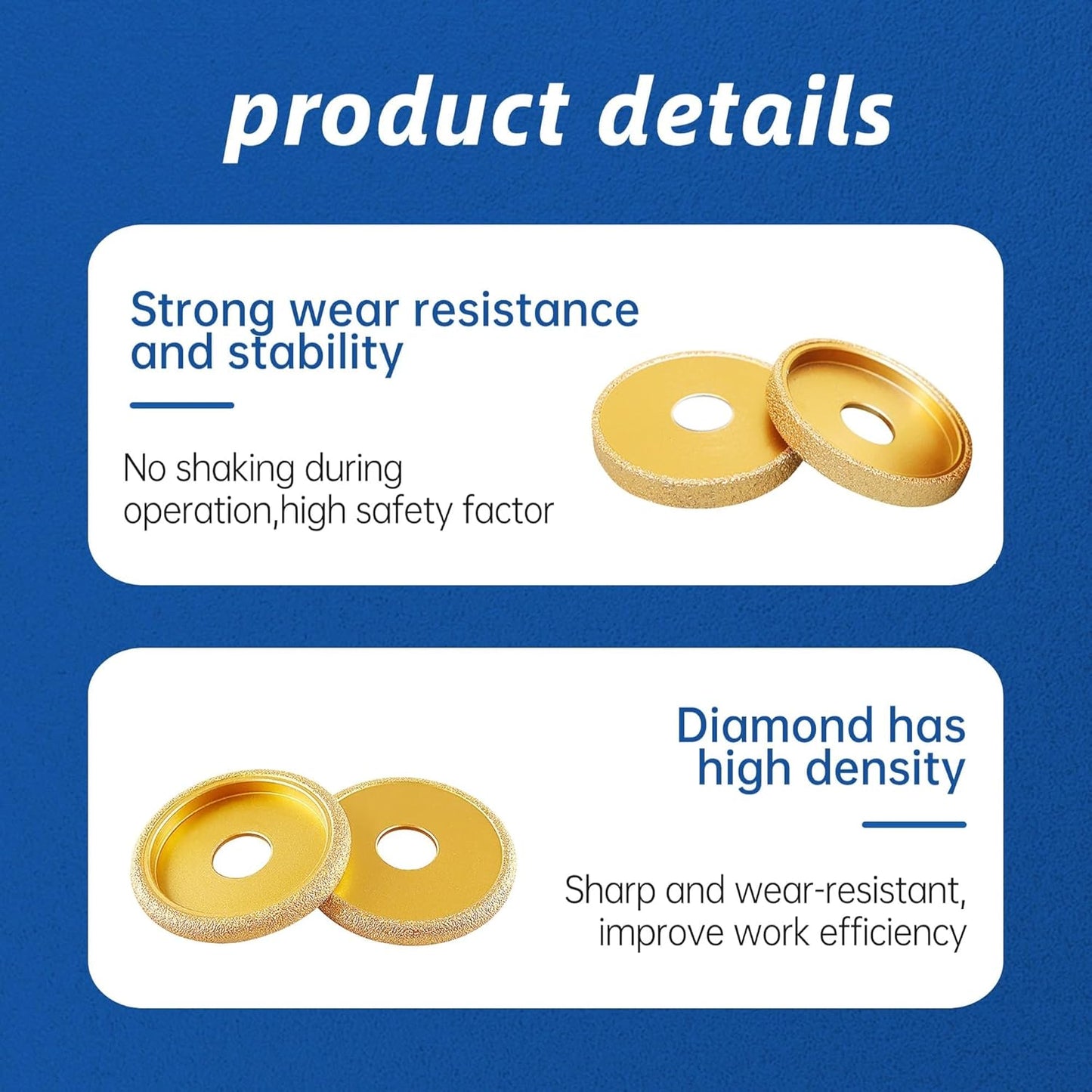 131 - 20MM FLAT BRAZED DIAMOND GRINDING WHEEL