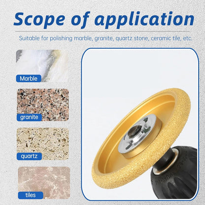 131 - 20MM FLAT BRAZED DIAMOND GRINDING WHEEL